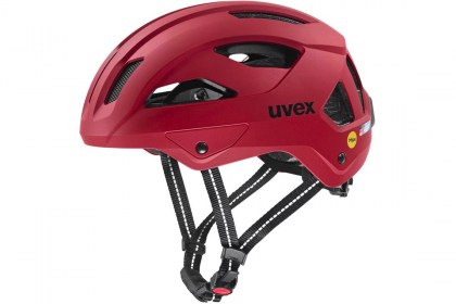 uvex city stride MIPS ruby red matt